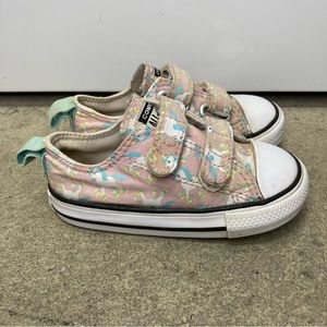 Converse Toddler Chuck Taylor All Star Shoe Easy-On Unicorn Size 6 Low Top Girl